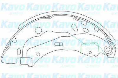 KAVO PARTS kbs7407 -  Комплект тормозных колодок